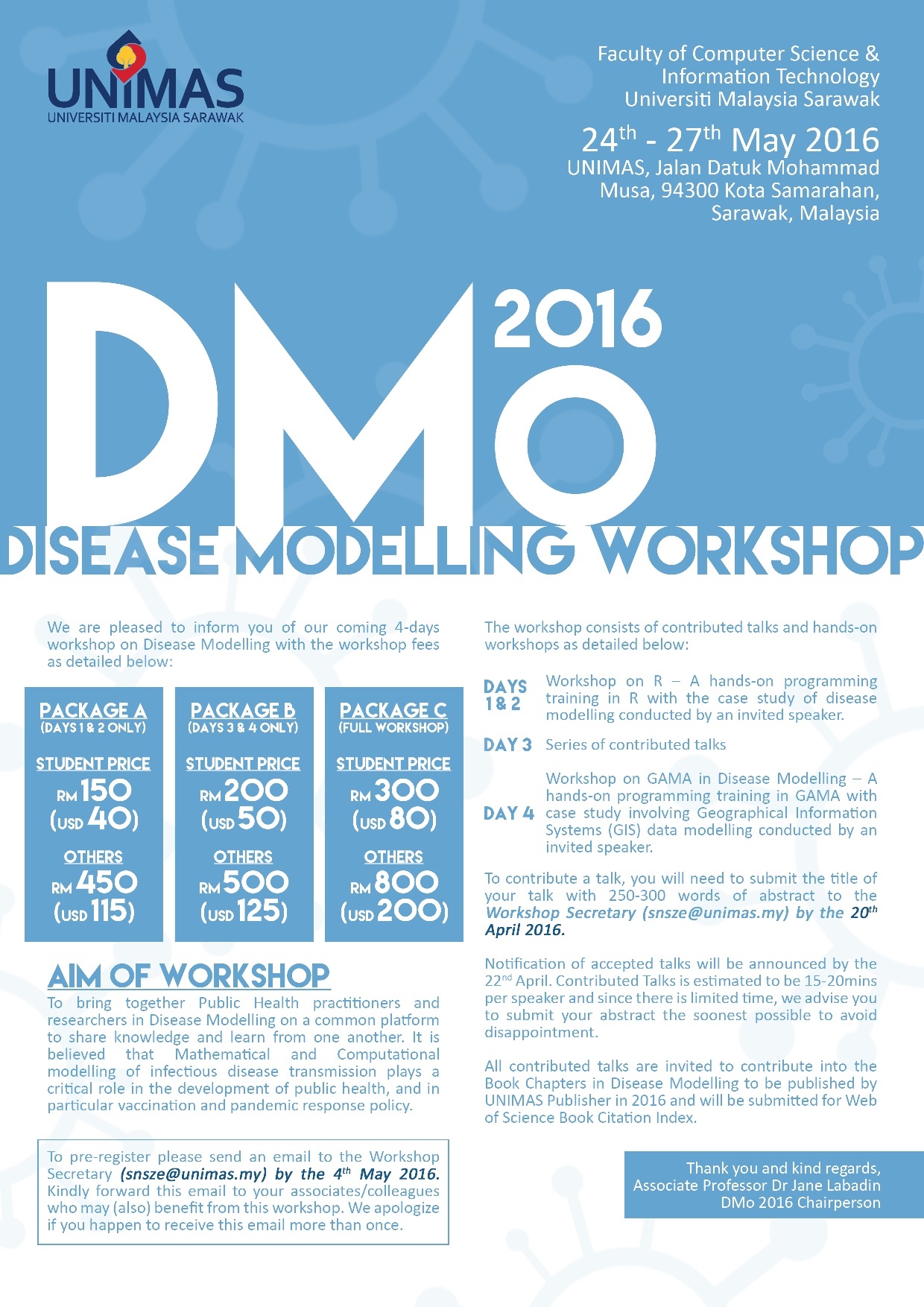 Disease Modeling Workshop 2016